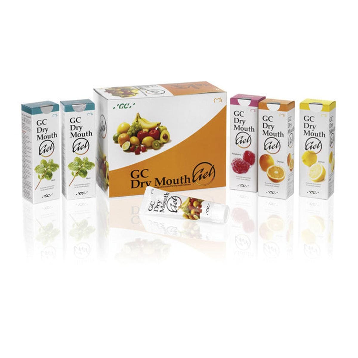 Dry Mouth Gel - Nachfüllpackung - Himbeere, Packung 10 x 40 g