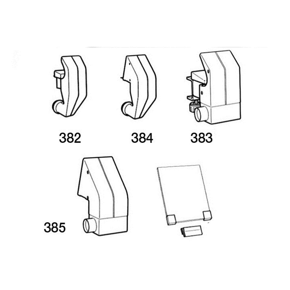 Absaug-Mäuler - Typ 382, Vortisch-Version