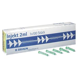 Injekt® Einmalspritzen Luer - Größe 2 ml, Packung 100 Stück