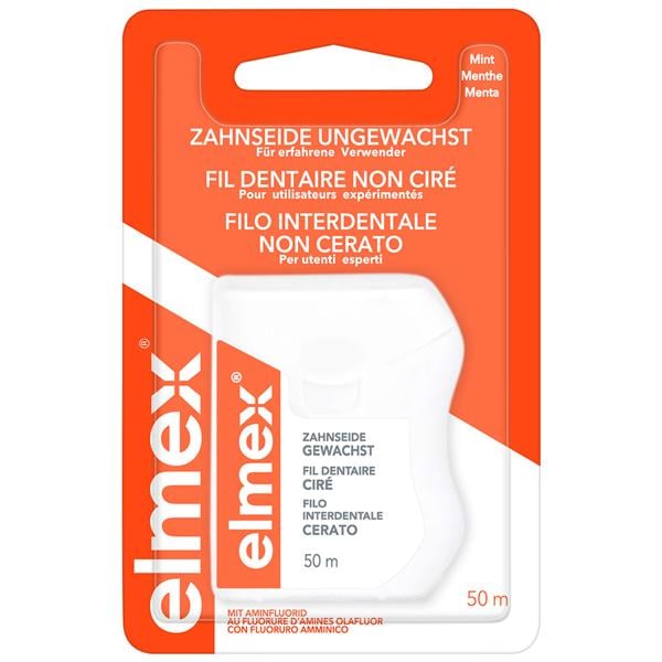 elmex® Zahnseide - gewachst mint - Spender 50 m