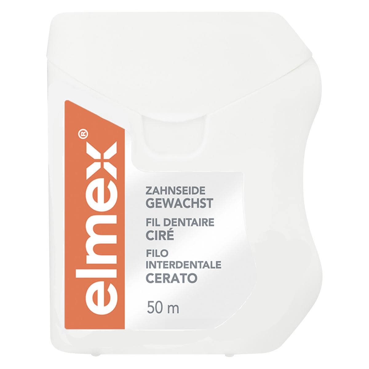 elmex® Zahnseide - gewachst mint - Spender 50 m