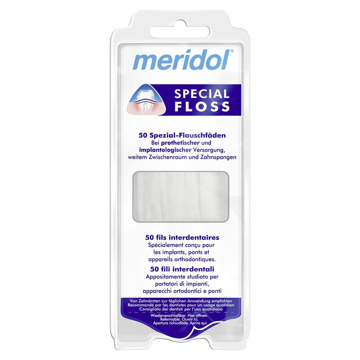 meridol® SPECIAL FLOSS - Packung 50 Fäden