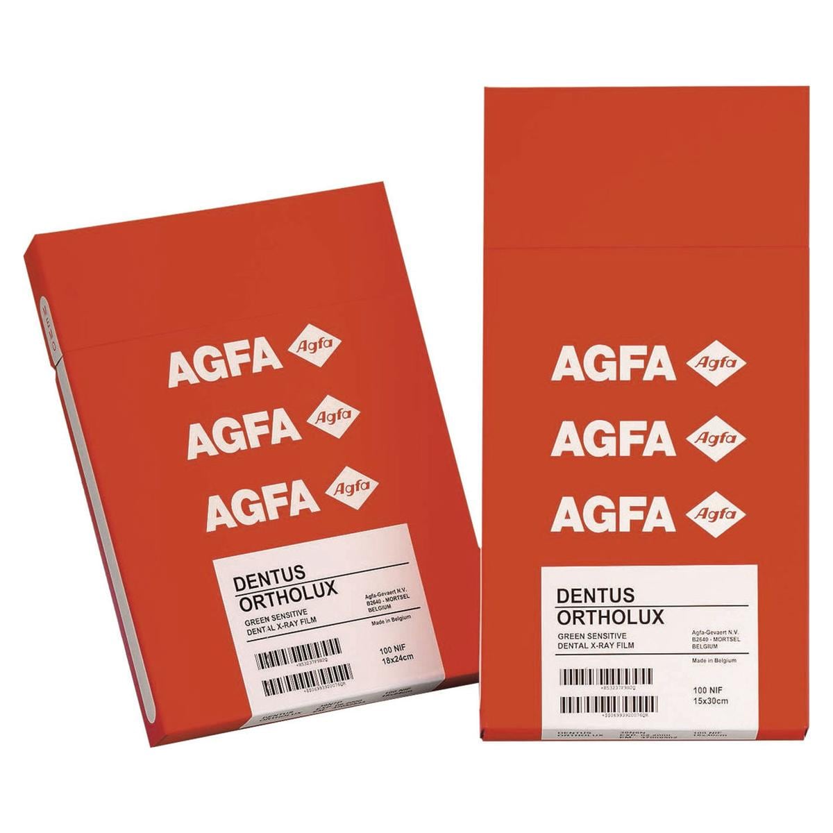 AGFA Dentus Ortholux - Für Panorama-Aufnahmen, 12,7 x 30,5 cm, Packung 100 Stück