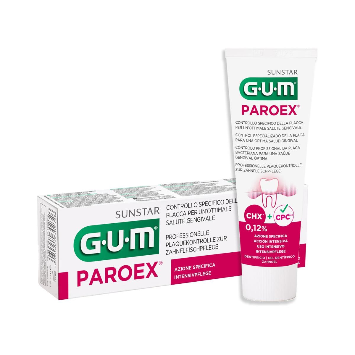 GUM® Paroex® Chlorhexidin-Zahngel 0,12 % - Tube 75 ml