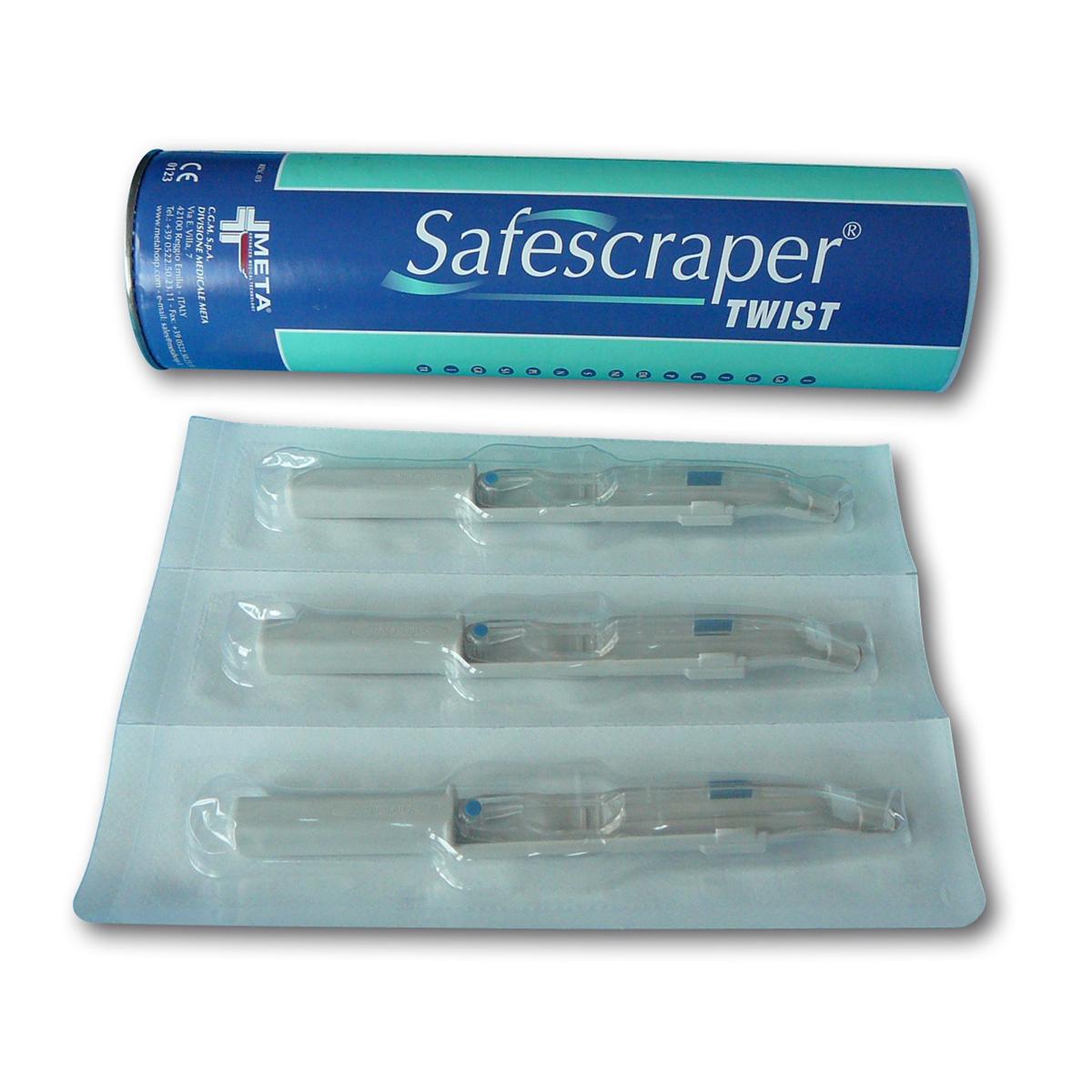 Knochensammler Safescraper Twist - Gerade, Packung 3 Stück