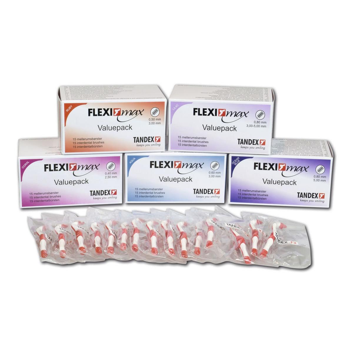 FLEXImax - Value Pack - Lilac, Bürsten-Ø 1,4 mm, Draht-Ø 0,8 mm, konisch