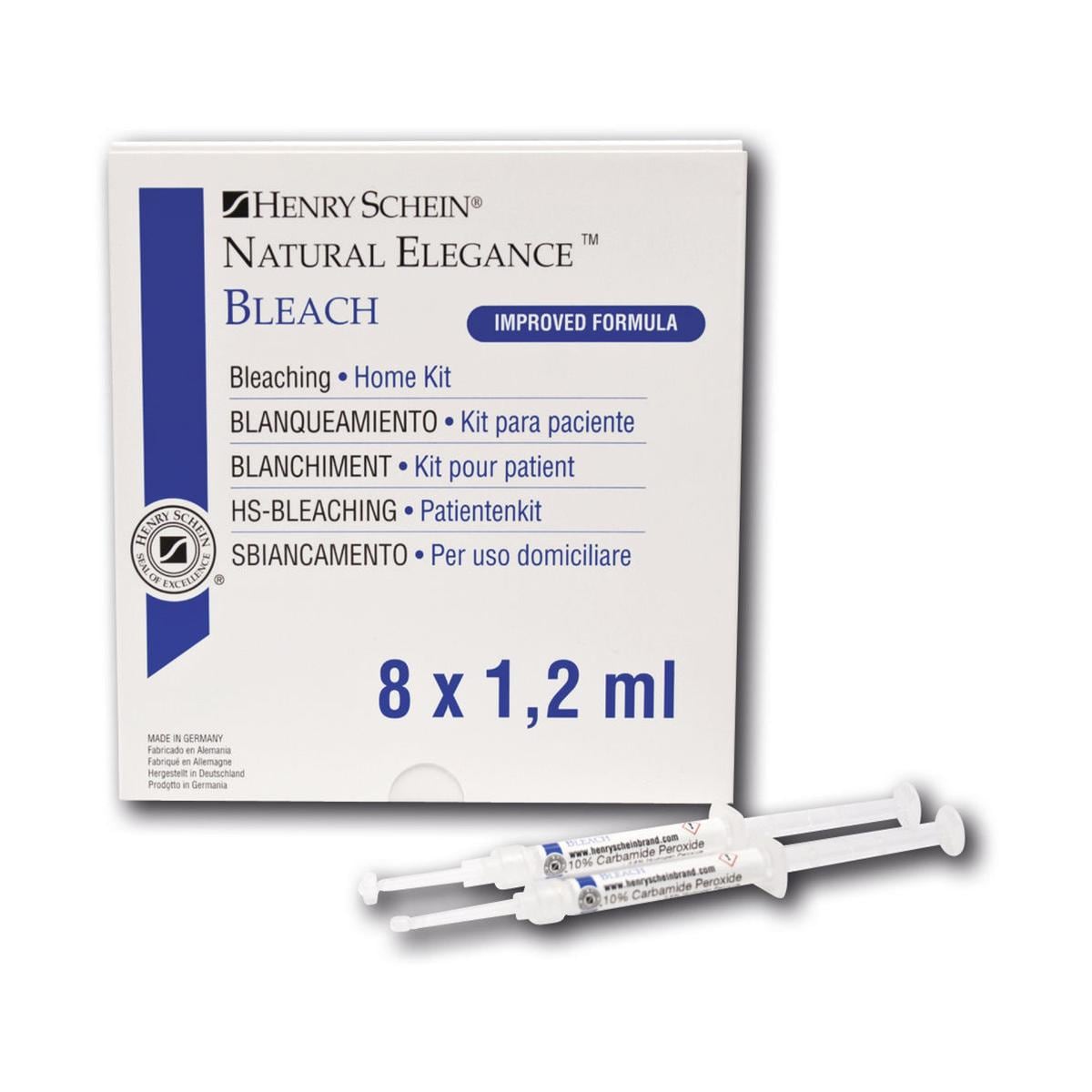 HS-Natural Elegance™ Bleach Patienten Kit - 10 %, Packung 8 x 1,2 ml