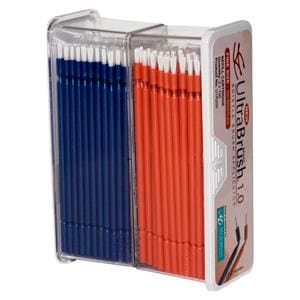 Ultrabrush® Bürstenapplikator 1.0 - Nachfüllpackung - Blau/orange, fein, Packung 200 Stück
