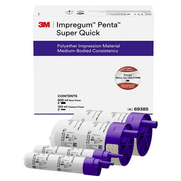 3M Impregum™ Penta™ Super Quick Medium Body - Nachfüllpackung - Schlauchbeutel 2 x 300 ml Basispaste und 2 x 60 ml Katalysator