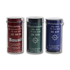 Bausch Artikulationsseide - BK 06, rot, Rolle 80 breit, 3 m