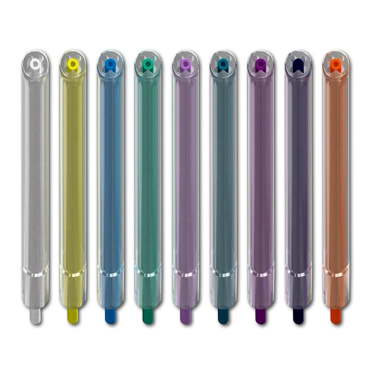 Crystal Tips HP, Packung 250 Stück - Rainbow (Farben sortiert)