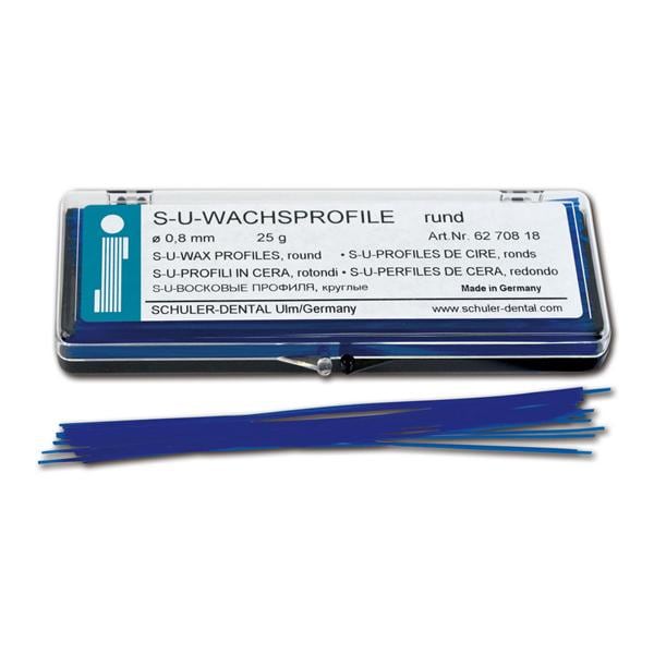 S-U Wachsprofile, rund - Größe 0,6 mm, Packung 12,5 g