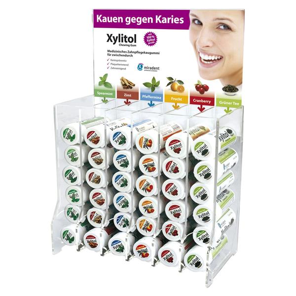 Xylitol Chewing Gum mit Display - Packung 6 x 12 Dosen