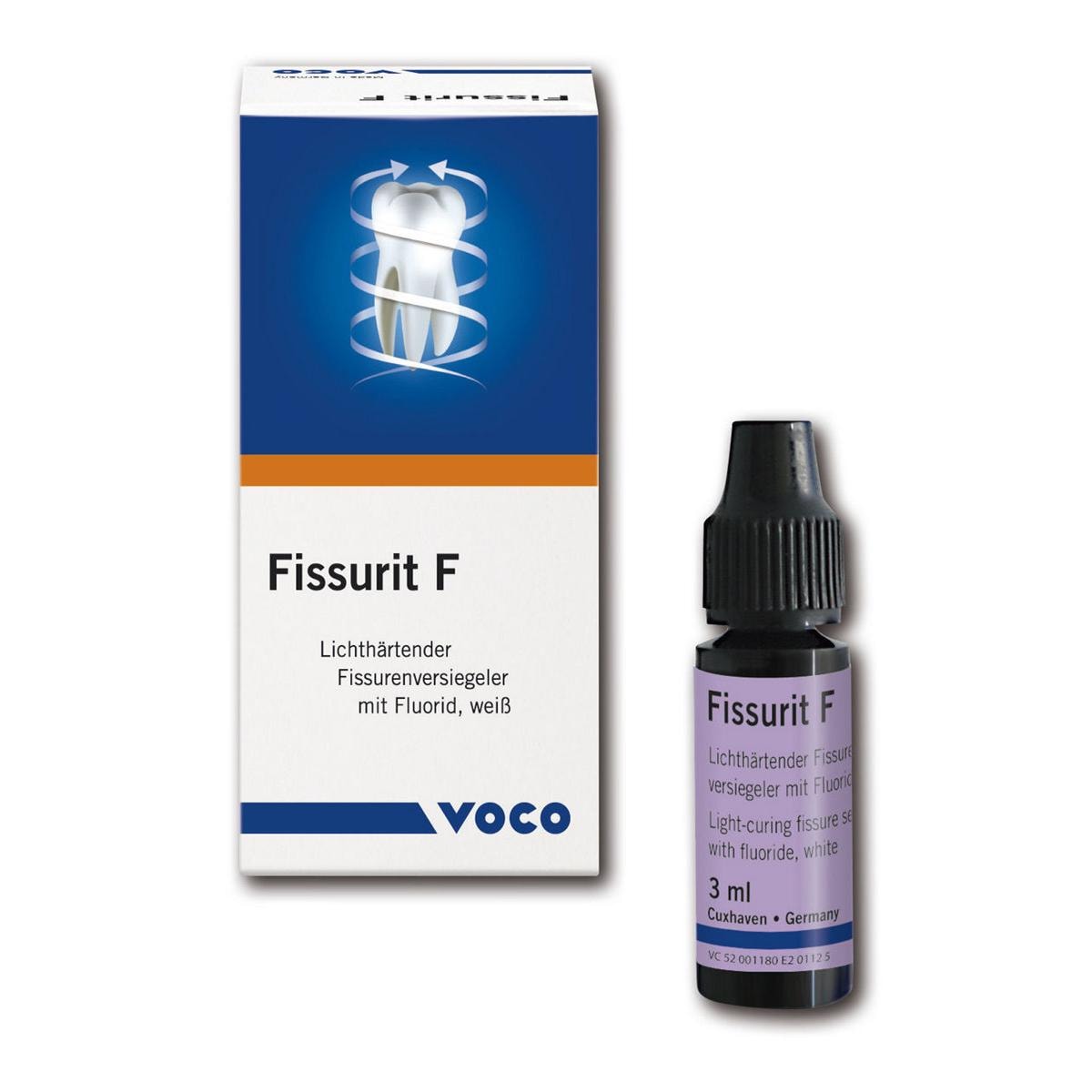 Fissurit® F - Flaschen - Weiß (mit Fluorid), Flaschen 2 x 3 ml