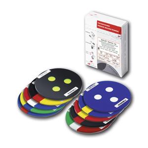 BIOPLAST® Multicolor, Ø 125 mm (rund) - Set - Packung 10 Stück