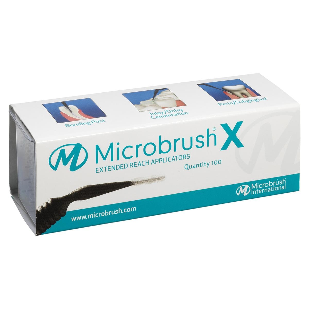 Microbrush® X - Nachfüllpackung - Schwarz, Packung 100 Stück