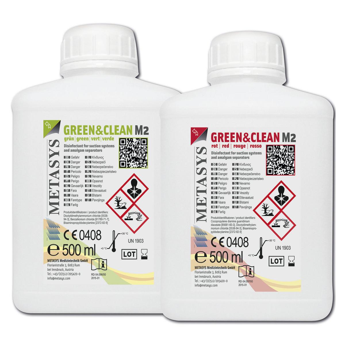 GREEN&CLEAN M2 - Grün - Flaschen 25 x 500 ml