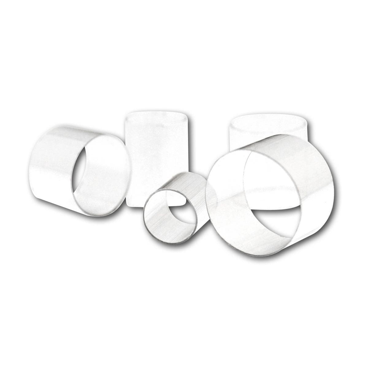 Transparent Ringe - Nachfüllpackung - Nr. 12, Packung 12 Stück