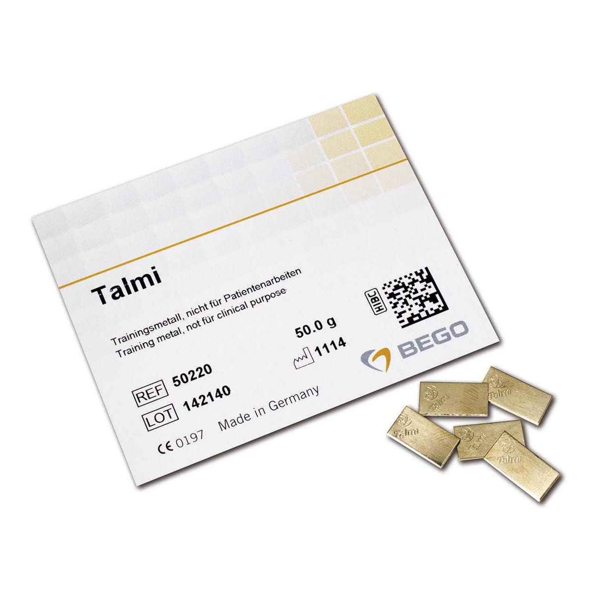 Talmi Dental - Trainingsmetall - Packung 50 g