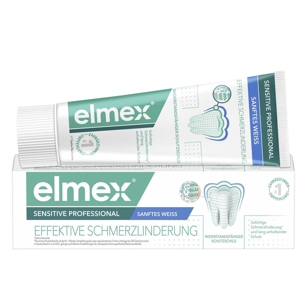 elmex® SENSITIVE PROFESSIONAL Zahnpasta sanftes Weiss - Tube 75 ml