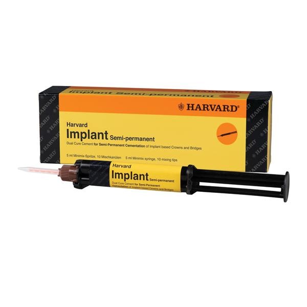 Harvard Implant Semi-permanent - Universal, Spritze 5 ml + 10 Mischkanülen