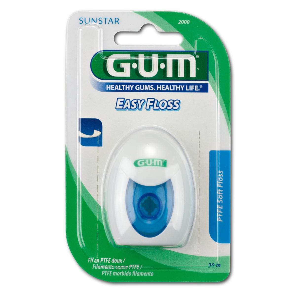 GUM® Easy Floss - 30 m, Packung 12 Stück