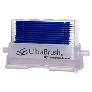 Ultrabrush® Bürstenapplikator 1.0 - Spender Kit - Blau, fein, Packung 100 Stück