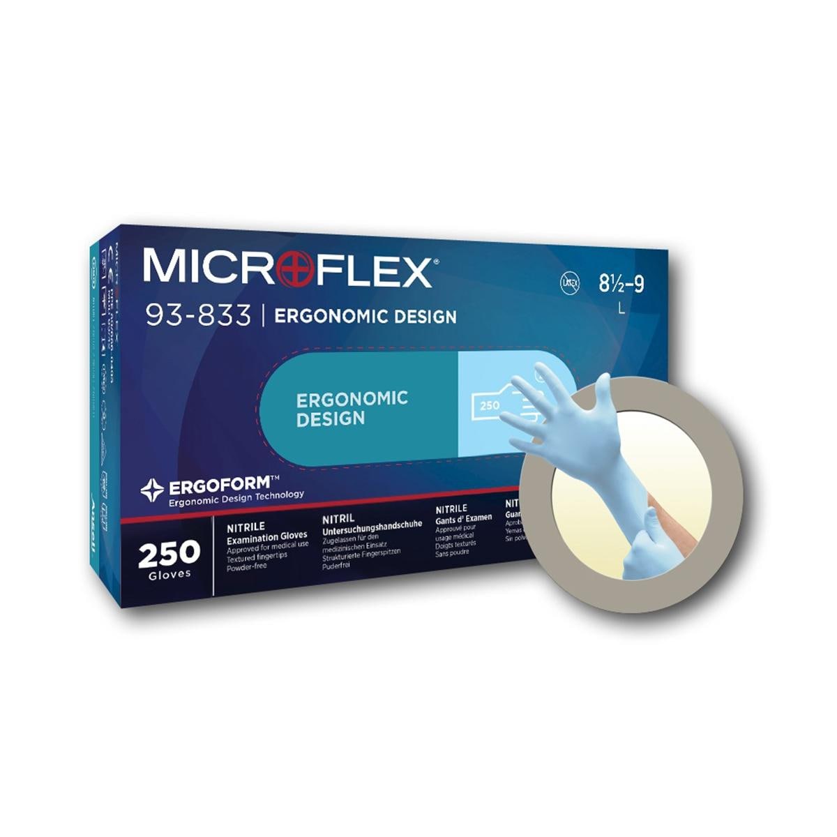 MICROFLEX® 93-833, Nitril - Größe S, Packung 250 Stück