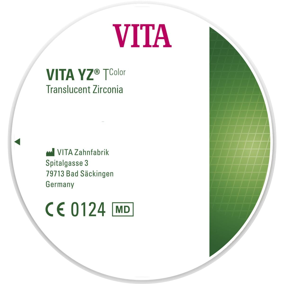 VITA YZ® T Color Disc - Ø 98 mm - LL1 / light, Stärke 18 mm