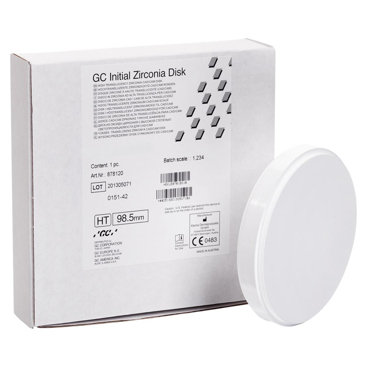 GC Initial™ Zirconia Disk HT - Ø 98,5 mm - Stärke 25 mm
