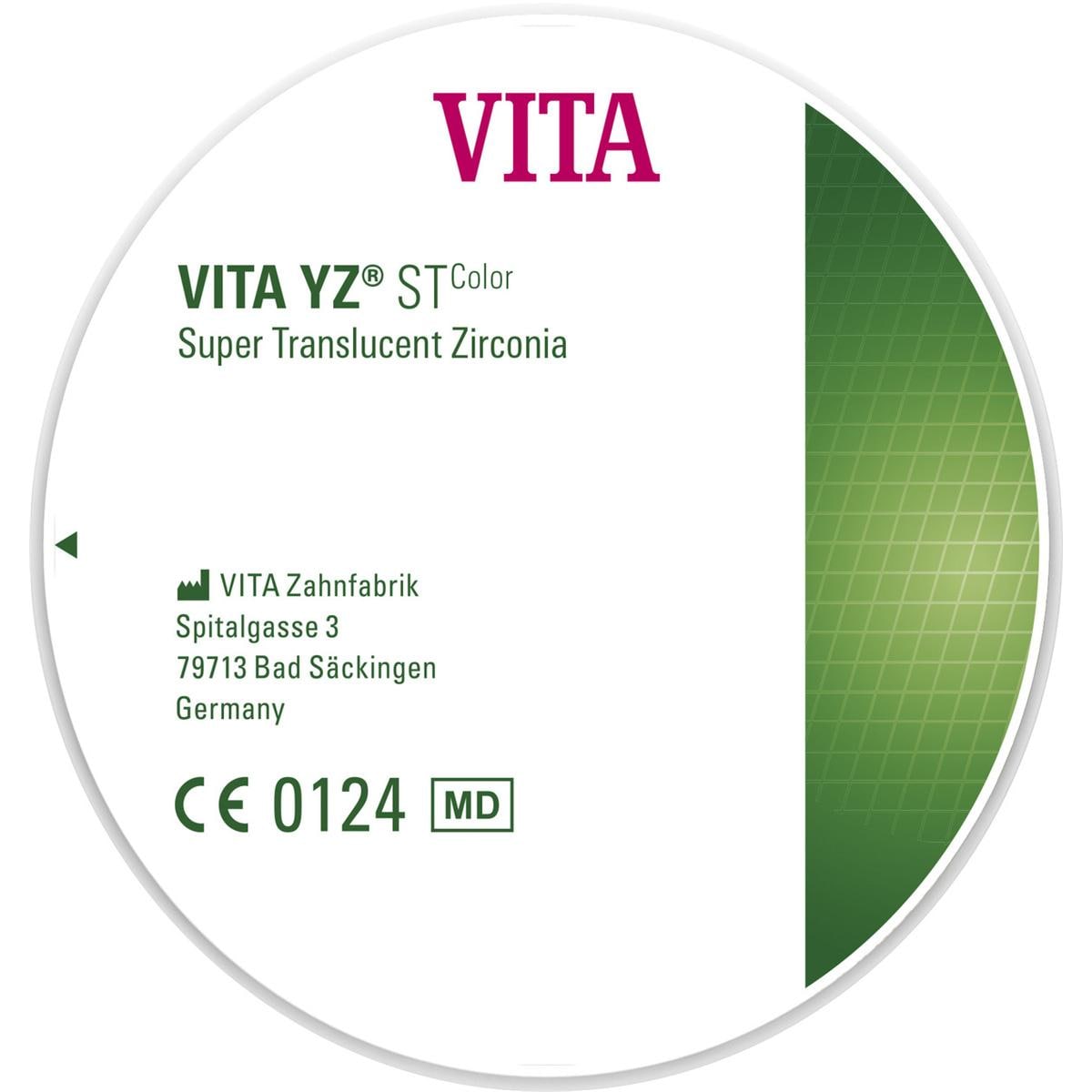 VITA YZ® ST Color Disc - Ø 98,4 mm - C1, Stärke 18 mm