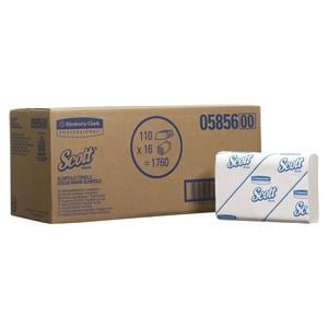 SCOTT® SLIMFOLD Handtücher - Format 29,5 x 19 cm, Karton 1.760 Stück (16 x 110 Tücher)