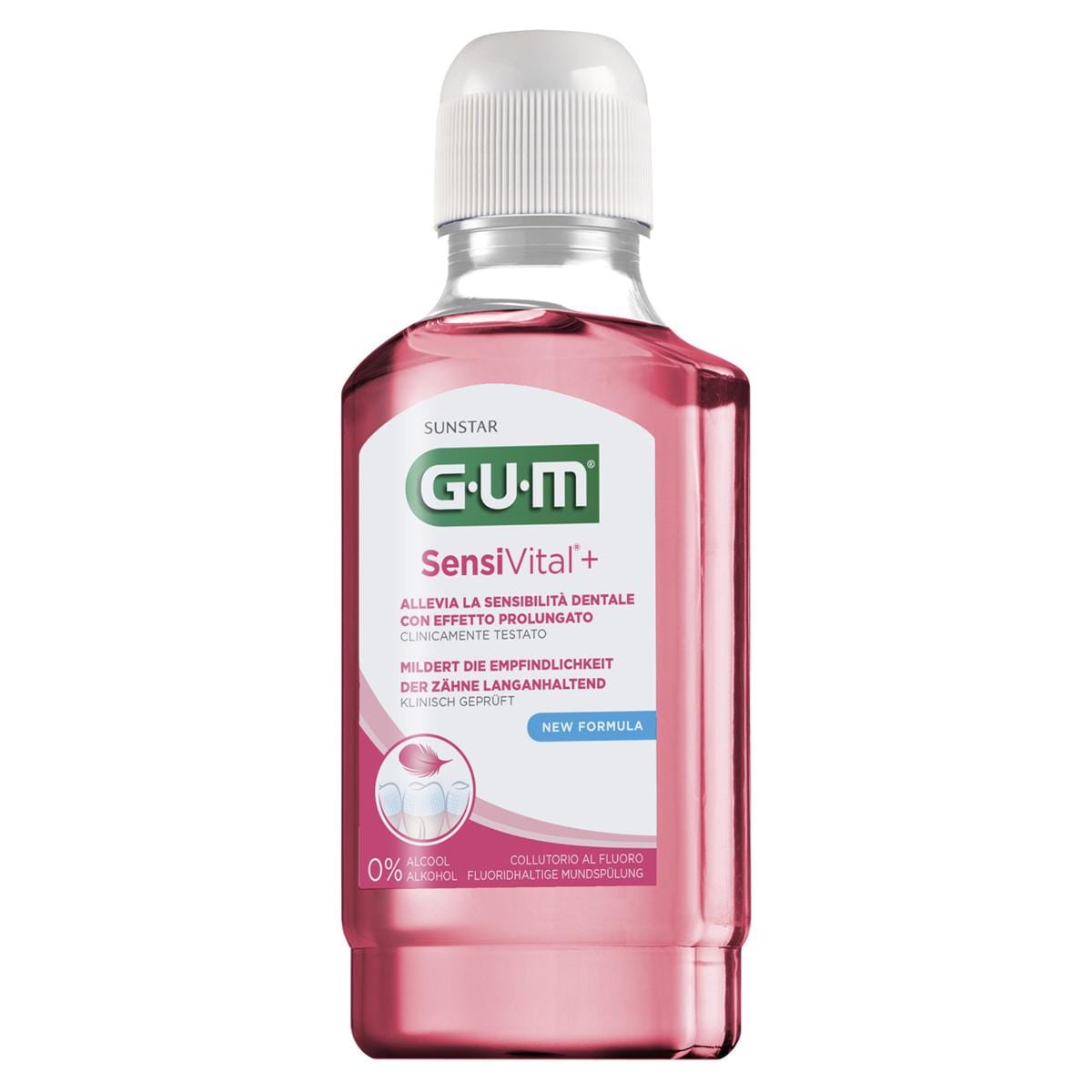 GUM SensiVital®+ Mundspülung - Flaschen 12 x 300 ml