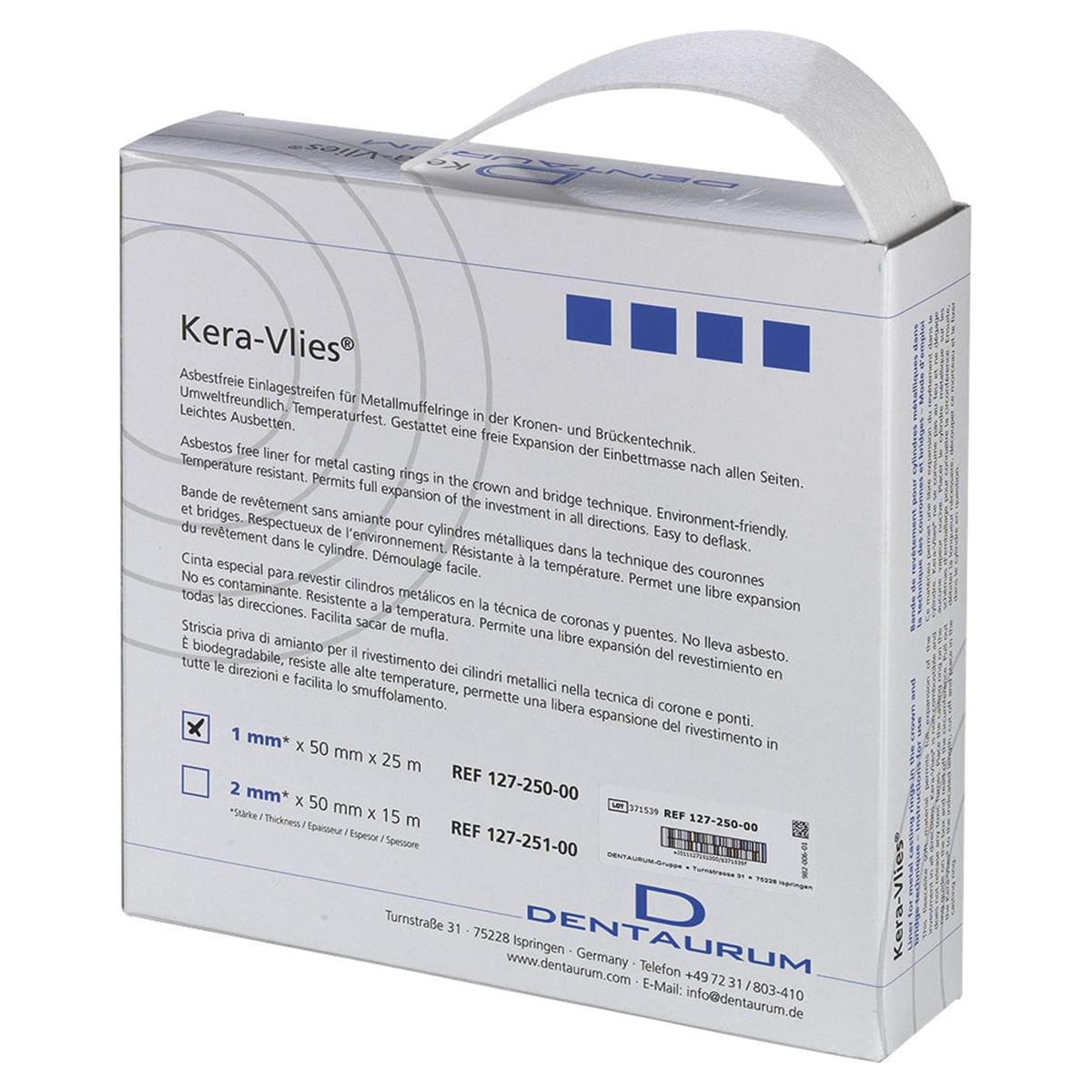 Kera-Vlies® - Größe 1 x 50 mm, Packung 25 m