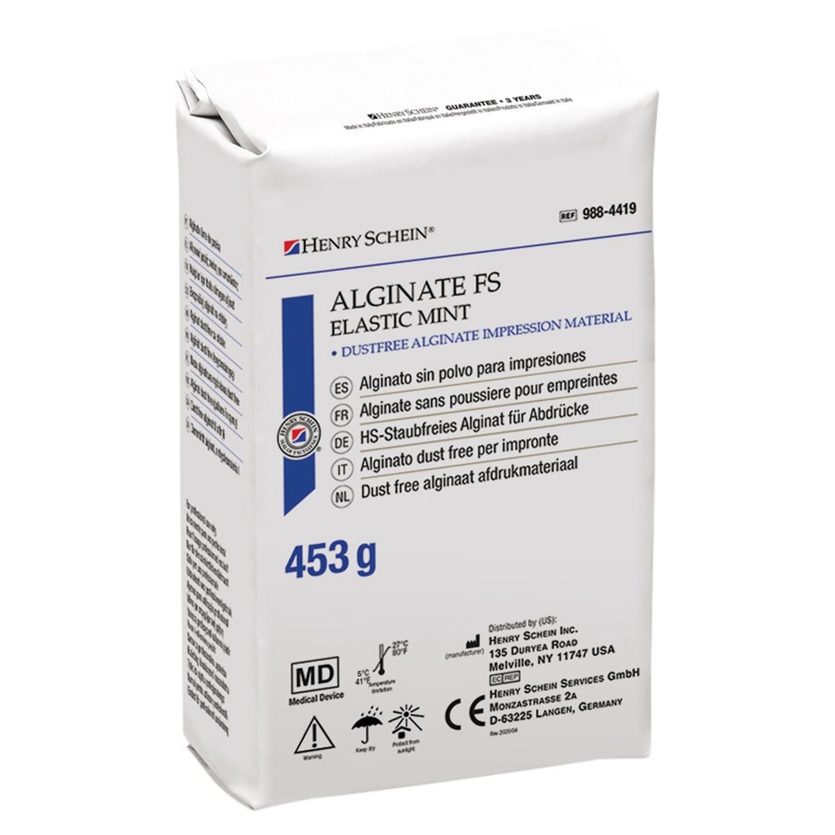 HS-Alginat Fast Set Elastic Mint - Beutel 12 x 453 g
