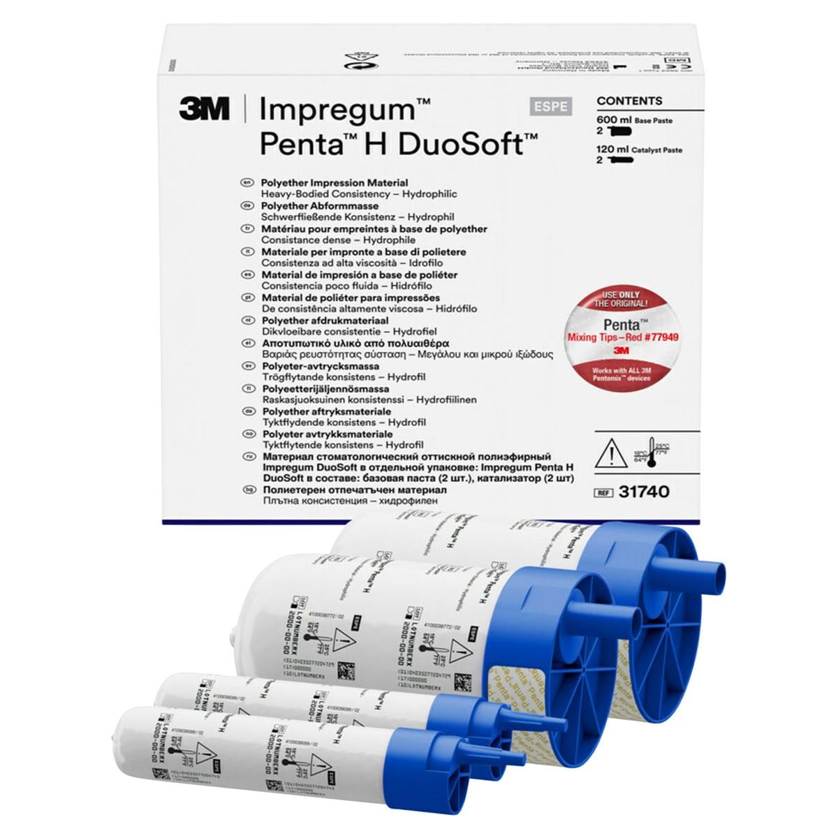 3M Impregum™ Penta™ H DuoSoft™ - Nachfüllpackung - Schlauchbeutel 2 x 300 ml Basispaste und 2 x 60 ml Katalysator