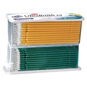 Ultrabrush® Bürstenapplikator 2.0 - Nachfüllpackung - Gelb/Grün, Regular, Packung 200 Stück