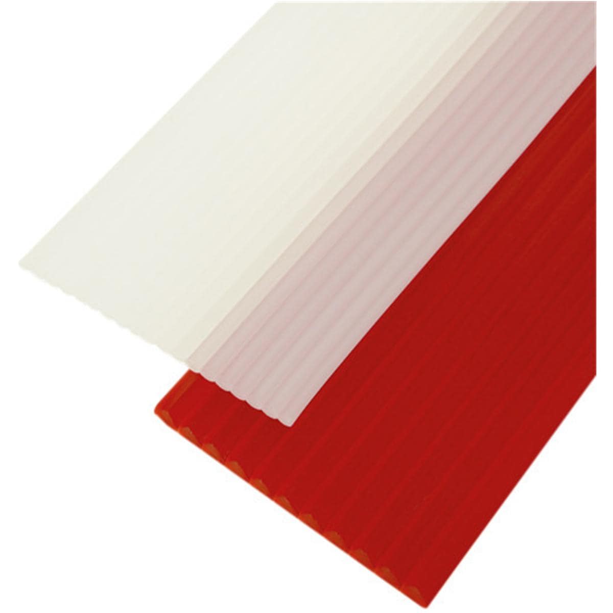 KKD® Utility Wax Strips, rot - Eckig, Stärke 4,8 mm, Packung 55 stück
