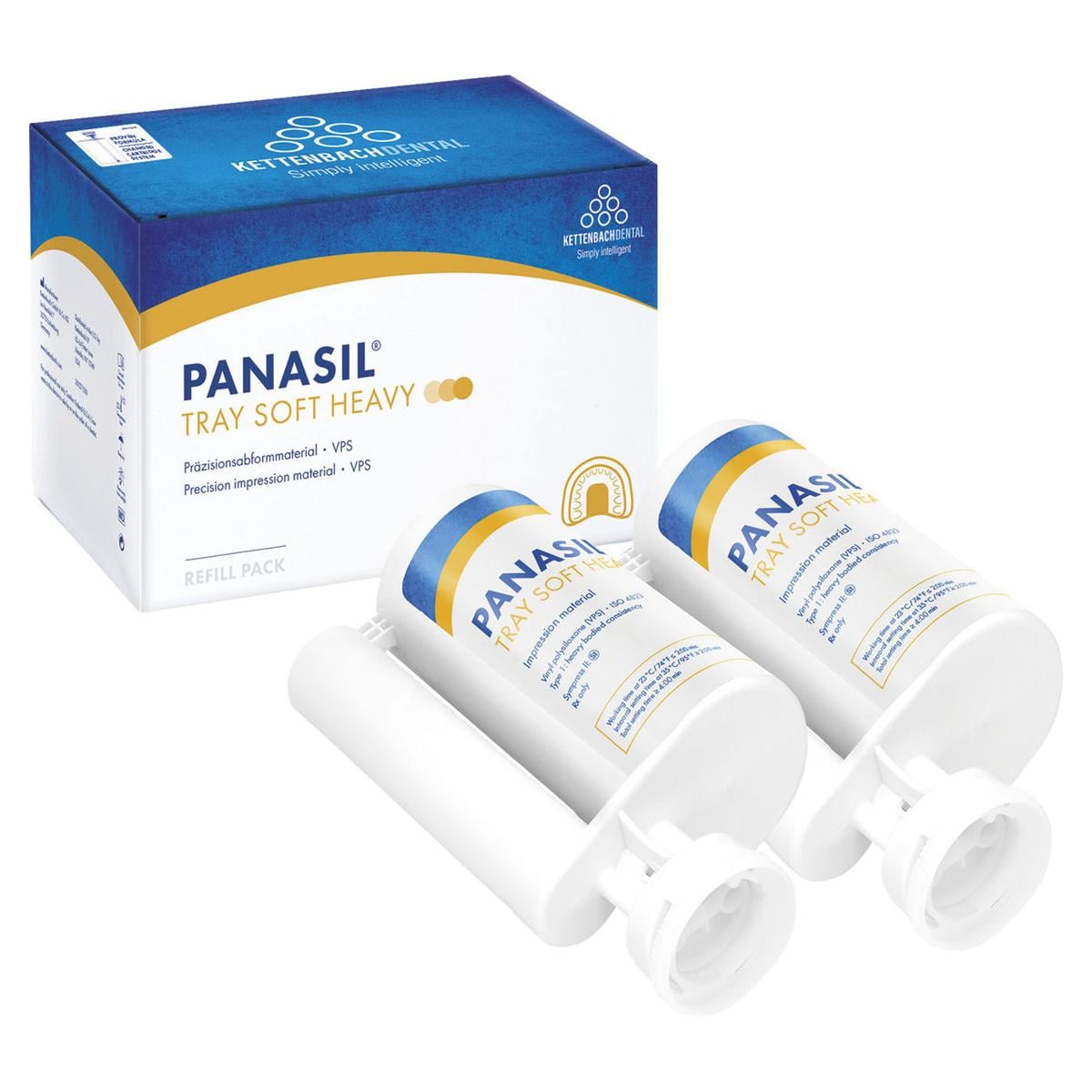 Panasil® tray Soft Heavy - Nachfüllpackung - Großkartusche 2 x 380 ml