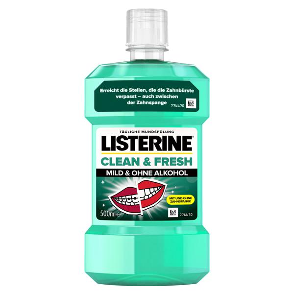 LISTERINE® Clean & Fresh - Flaschen 6 x 500 ml