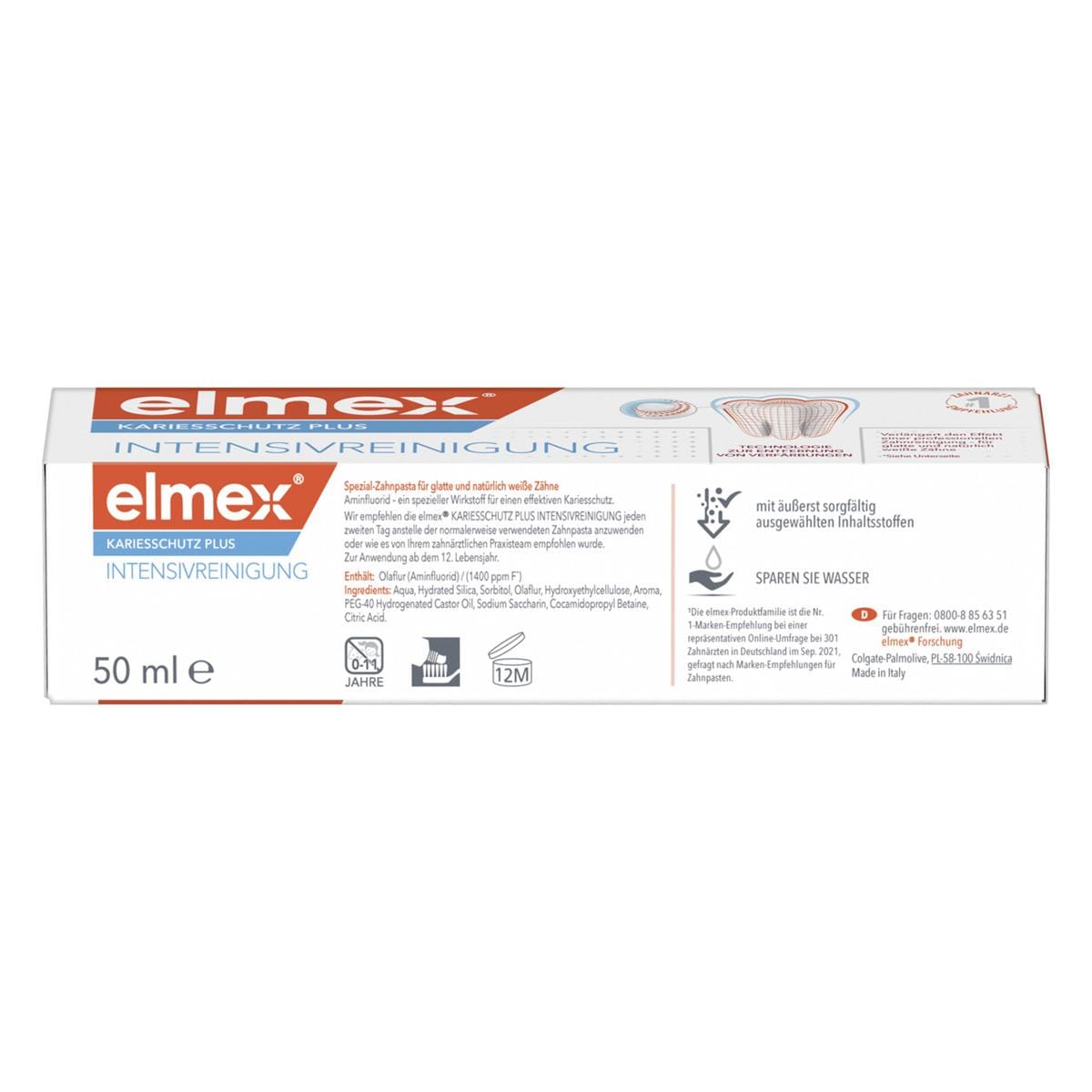 elmex® INTENSIVREINIGUNG Zahnpasta - Tube 50 ml