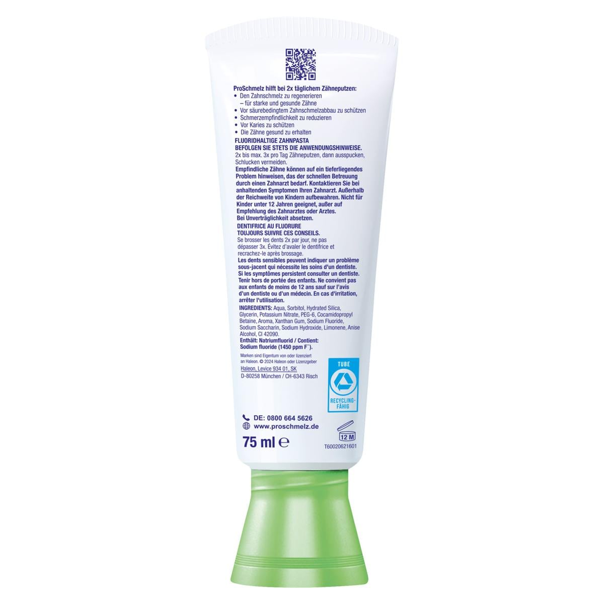 Sensodyne® ProSchmelz Junior Zahnpasta 6-12 - Tube 75 ml