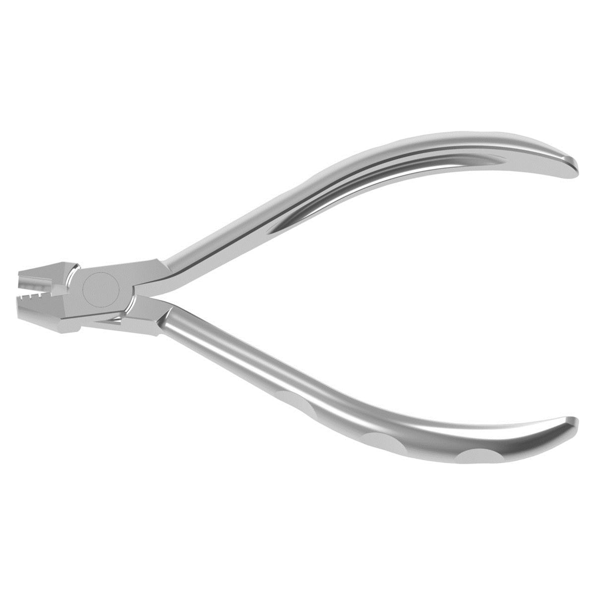 Hollow Chop Bogenzange de la Rosa mit Rillen - Ø 0,7 mm