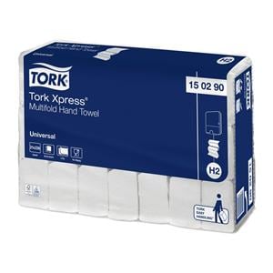 Tork Xpress® Multifold-Handtücher Universal - 2-lagig, Format 25,5 x 19,6 cm, Multifold Z, Karton (21 x 226 Tücher) 4.746 Stück