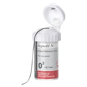 Septofil N - Ø 0,7 mm, schwarz, dünn, Flasche 2,5 m