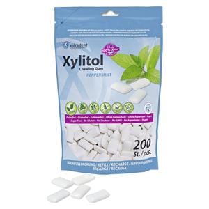 Xylitol Chewing Gum - Vorteilsbeutel - Pfefferminze, Beutel 200 Stück