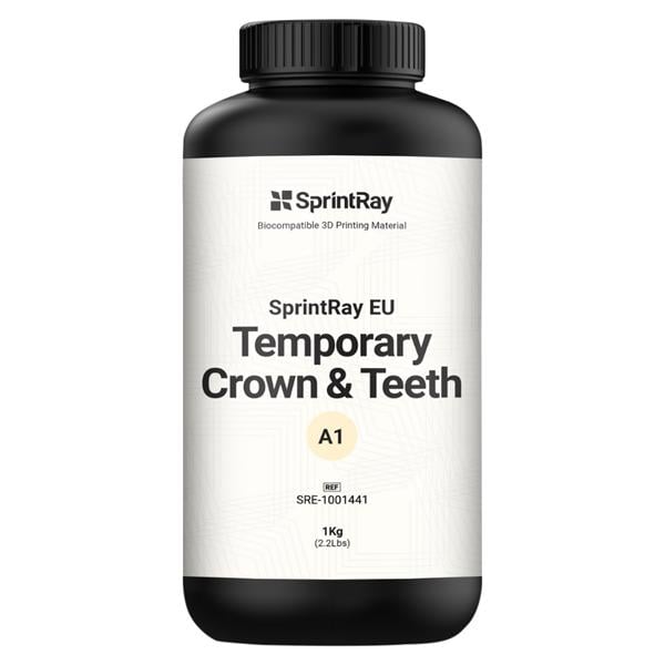 SprintRay EU Temporary Crown & Tooth - A1, Flasche 1 Liter