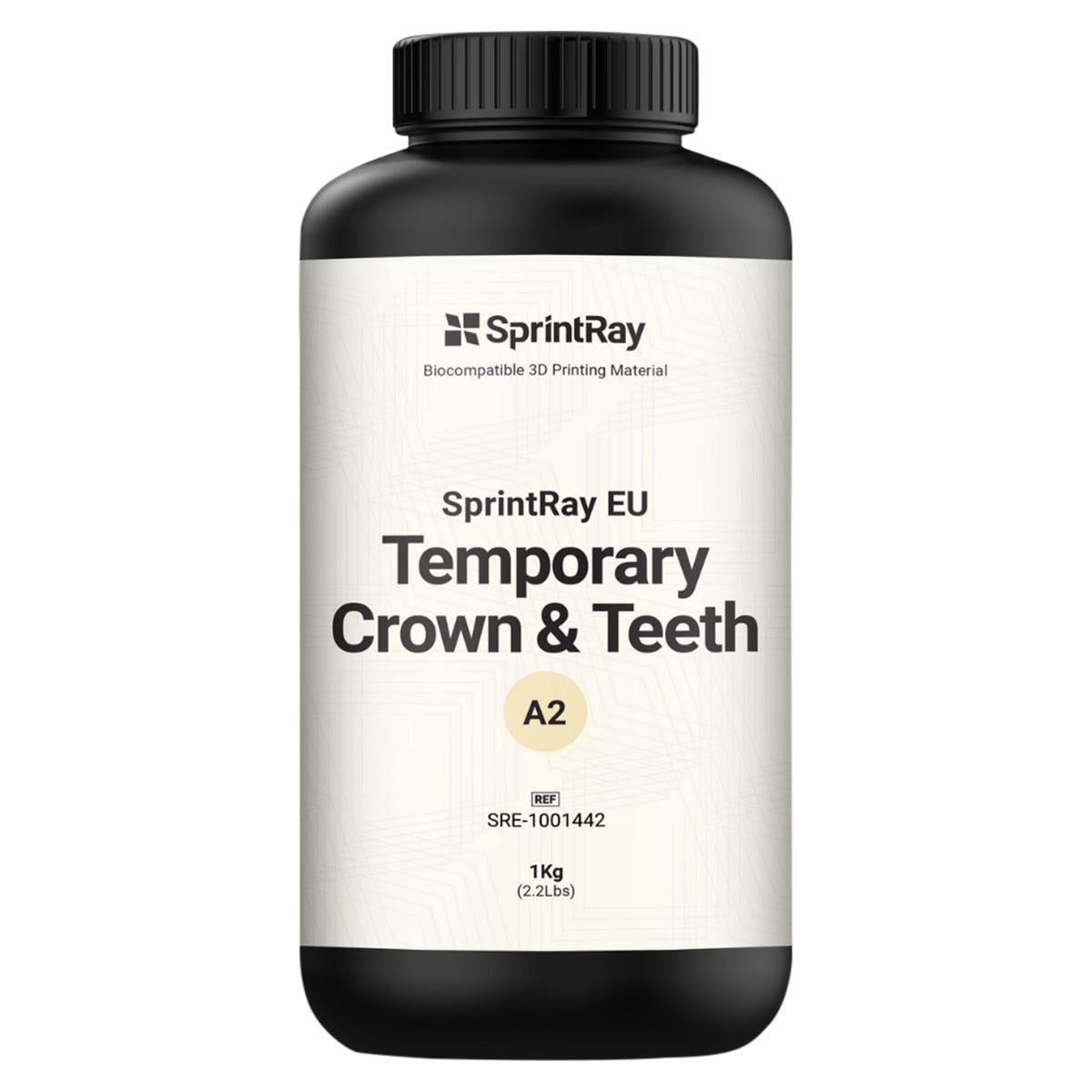 SprintRay EU Temporary Crown & Tooth - A2, Flasche 1 Liter