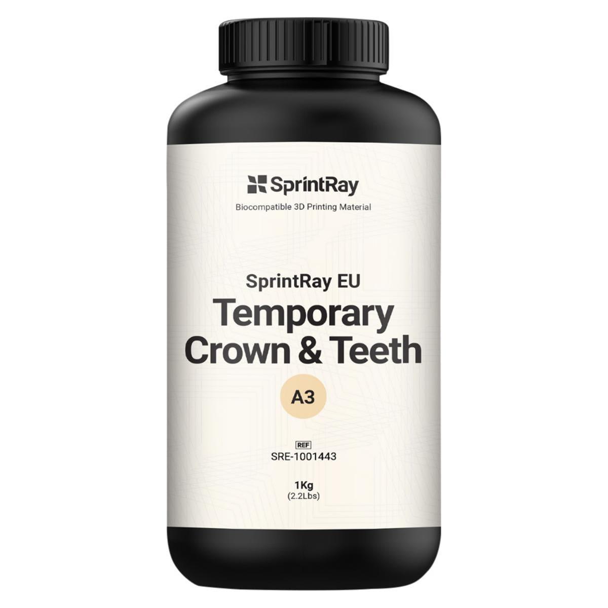 SprintRay EU Temporary Crown & Tooth - A3, Flasche 1 Liter