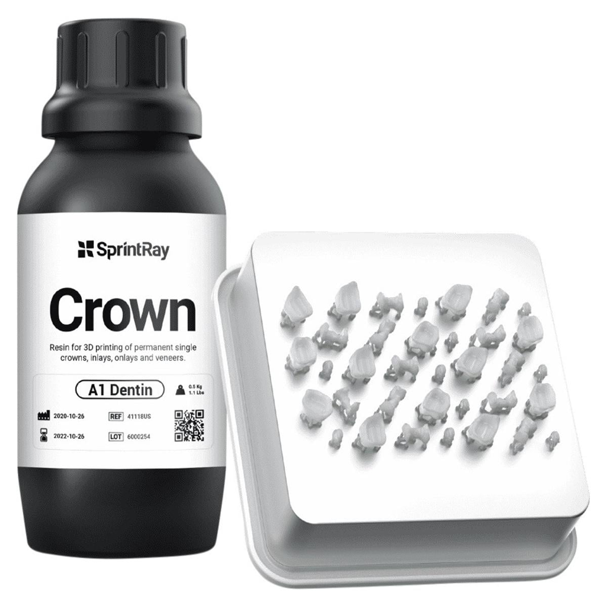 SprintRay Crown - A1 Dentin, Flasche 500 g